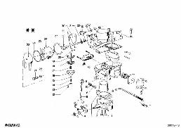 Piezas adicionales de carburador diagram for BMW 1502-2002tii 2002