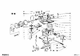 Piezas adicionales de carburador diagram for BMW 1502-2002tii 2002