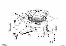 Silenciador de aspiración / Filtro diagram for BMW 1502-2002tii 2002