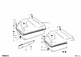 FUEL TANK diagram for BMW 1502-2002tii 2002