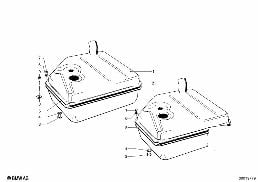Yakıt deposu diagram for BMW 1502-2002tii 2002tii