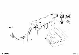 Yakıt beslemesi/Pompa/Filtre diagram for BMW 1502-2002tii 2002tii