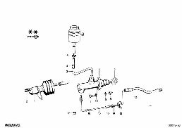 CLUTCH CONTROL diagram for BMW 1502-2002tii 2002