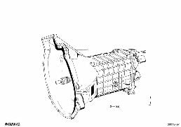 4-GEAR TRANSMISSION diagram for BMW 1502-2002tii 2002
