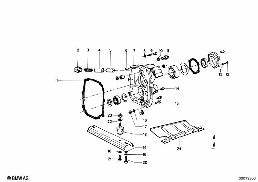 GETRAG 242 HOUSING+ATTACHING PARTS diagram for BMW 1502-2002tii 2002
