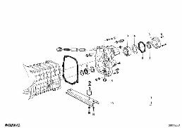GETRAG 242 HOUSING+ATTACHING PARTS diagram for BMW 1502-2002tii 2002