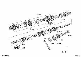 GETRAG 242 GEAR WHEEL SET PARTS/REP.KITS diagram for BMW 1502-2002tii 2002