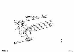 GETRAG 242 INNER GEAR SHIFTING PARTS diagram for BMW 1502-2002tii 2002