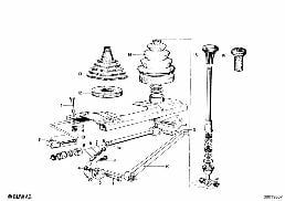 SHIFT LEVER diagram for BMW 1502-2002tii 2002