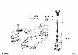 SHIFT LEVER diagram for BMW 1502-2002tii 2002