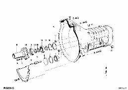 GETRAG 235 HOUSING+ATTACHING PARTS diagram for BMW 1502-2002tii 2002