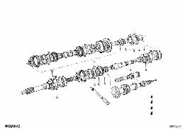 GETRAG 235 GEAR WHEEL SET PARTS/REP.KITS diagram for BMW 1502-2002tii 2002