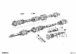 GETRAG 235 GEAR WHEEL SET PARTS/REP.KITS diagram for BMW 1502-2002tii 2002