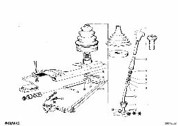 SHIFT LEVER diagram for BMW 1502-2002tii 2002