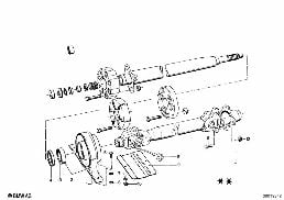 DRIVE SHAFT,UNIV.JOINT/CENTER MOUNTING diagram for BMW 1502-2002tii 2002