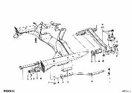Soporto eje delantero/brazo transversal diagram for BMW 1502-2002tii 2002