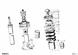 Soporte empulje/placa elastica/piezas ad diagram for BMW 1502-2002tii 2002