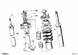 Muelle-amortiguador del./amortiguador diagram for BMW 1502-2002tii 2002