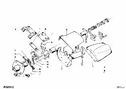 STEERING COLUMN-TRIM PANEL/ATTACH.P. diagram for BMW 1502-2002tii 2002