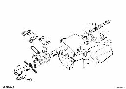 STEERING COLUMN-TRIM PANEL/ATTACH.P. diagram for BMW 1502-2002tii 2002