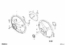STEERING WHEEL diagram for BMW 1502-2002tii 2002