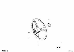 SPORTS STEERING WHEEL diagram for BMW 1502-2002tii 2002