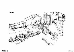 DIFFERENTIAL-HOUSING/HOUSING COVER diagram for BMW 1500-2000CS 1800