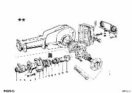 REAR-AXLE-DRIVE PARTS diagram for BMW 1500-2000CS 1800