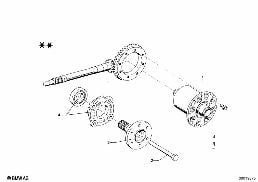 DIFFERENTIAL-LIMITED SLIP DIFF.UNIT diagram for BMW 1500-2000CS 1800