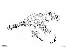 DIFFERENTIAL-SPACER RING diagram for BMW 1502-2002tii 2002