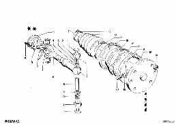 OUTPUT SHAFT diagram for BMW 1500-2000CS 1800