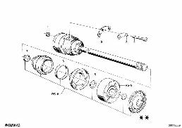 OUTPUT SHAFT diagram for BMW 1500-2000CS 1800