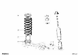 COIL SPRING, REAR diagram for BMW 1502-2002tii 2002