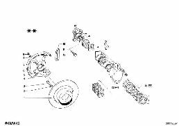 브레이크 디스크/캘리퍼/설치부품/앞 diagram for BMW 1502-2002tii 2002