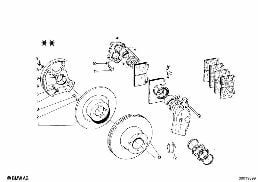 브레이크 디스크/캘리퍼/설치부품/앞 diagram for BMW 1502-2002tii 2002