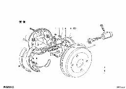뒤 휠 브레이크-드럼 브레이크 diagram for BMW 1502-2002tii 2002