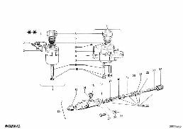브레이크 매스터 실린더 diagram for BMW 1502-2002tii 2002