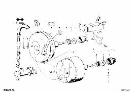 브레이크 부스터,부압 diagram for BMW 1502-2002tii 2002