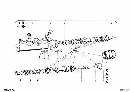 브레이크 매스터 실린더 diagram for BMW 1502-2002tii 2002
