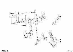 Comando aceleração/tirantes acelerador diagram for BMW 1502-2002tii 2002