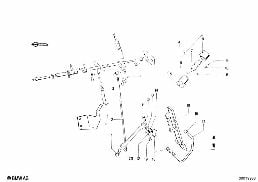 Comando aceleração/tirantes acelerador diagram for BMW 1502-2002tii 2002