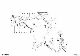 ACCELERATOR PEDAL/ROD ASSY diagram for BMW 1502-2002tii 2000tii