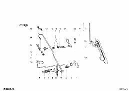 Διάταξη ελέγχ.γκαζ./μοχλικό σύστ.γκαζιού diagram for BMW 1502-2002tii 1602