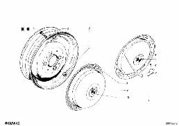 STEEL RIM diagram for BMW 1502-2002tii 2002