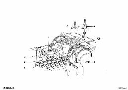FLOORPAN ASSEMBLY diagram for BMW 1502-2002tii 2002