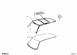 Pavillon diagram for BMW 1502-2002tii 1602