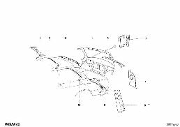 Cadre de lunetta arriere diagram for BMW 1502-2002tii 1602