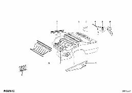 FOLDING TOP COMPARTMENT diagram for BMW 1502-2002tii 2002