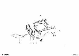 FRONT SIDE PANEL diagram for BMW 1502-2002tii 2002