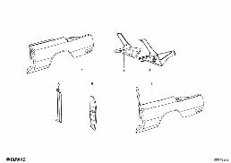 REAR SIDE PANEL diagram for BMW 1502-2002tii 2002